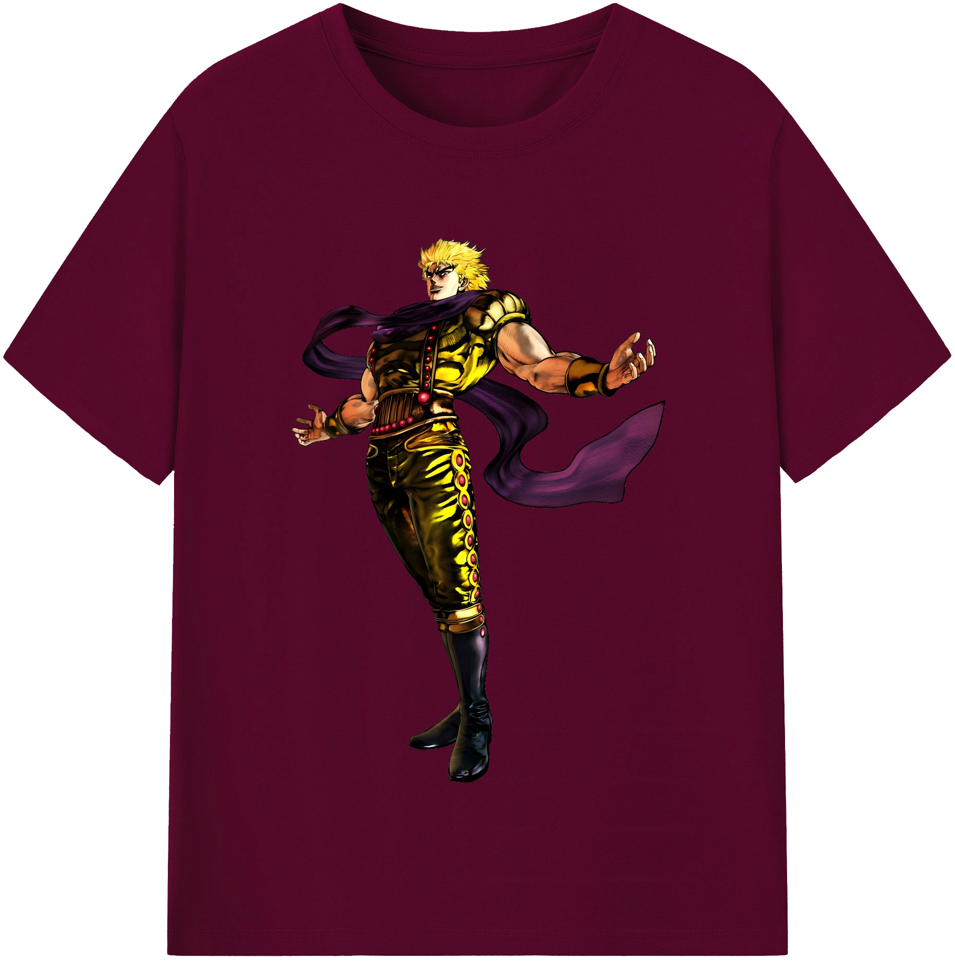 （画像用） ジョジョの奇妙な冒険 ディオ?ブランドー JoJo's Bizarre Adventure Dio Brando レディースカジュアルプリントTシャツ（綿100％）